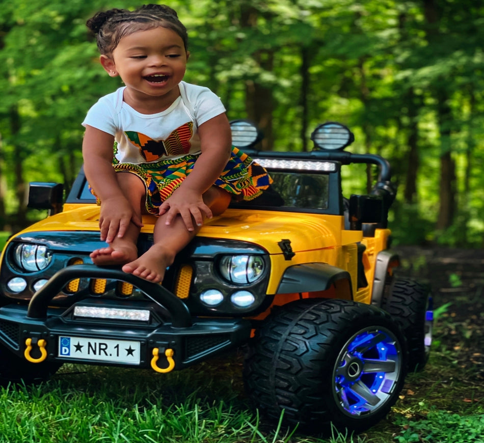 12V jeep ride on car