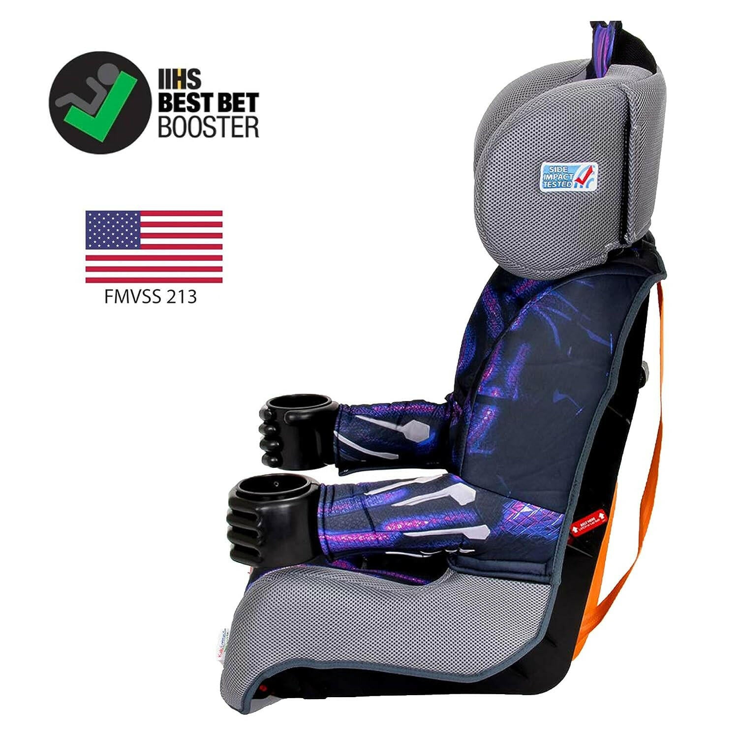 Kids Marvel Black Panther Adjustable Combination Booster Car Seat