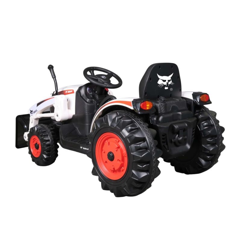 Bobcat 12V Battery Powered Construction Tractor with Front Loader Bucket