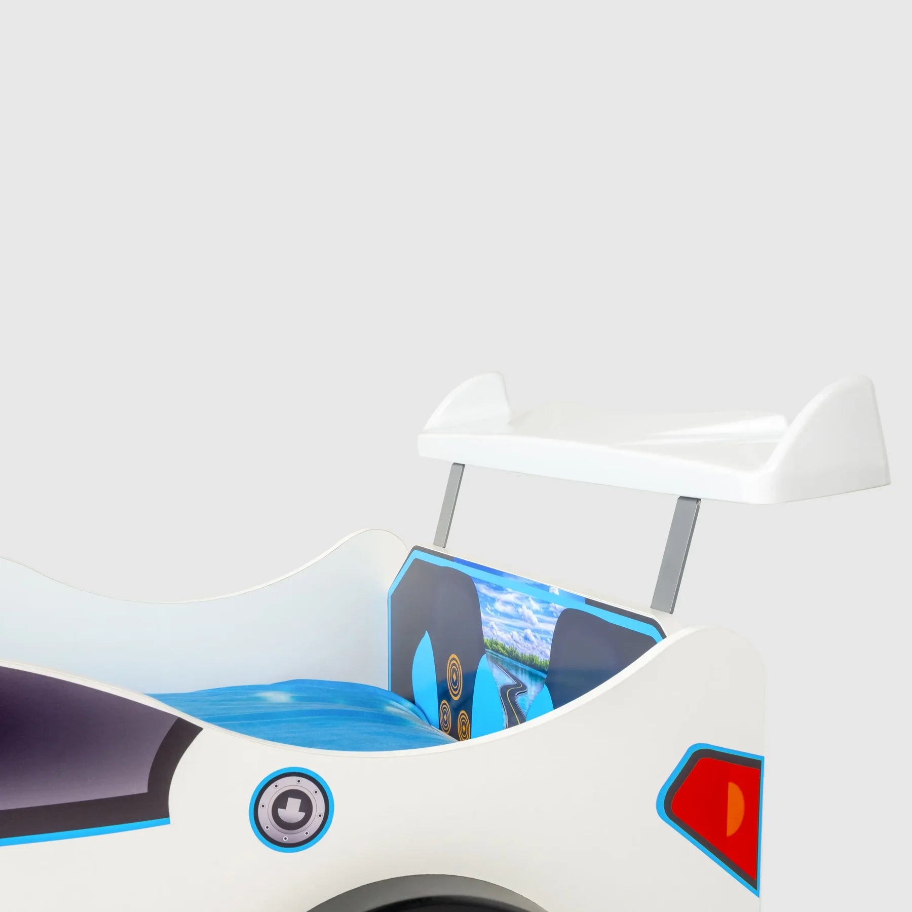 Lambo GT Toddler Car Bed Headlights Remote Control Twin Size Frame