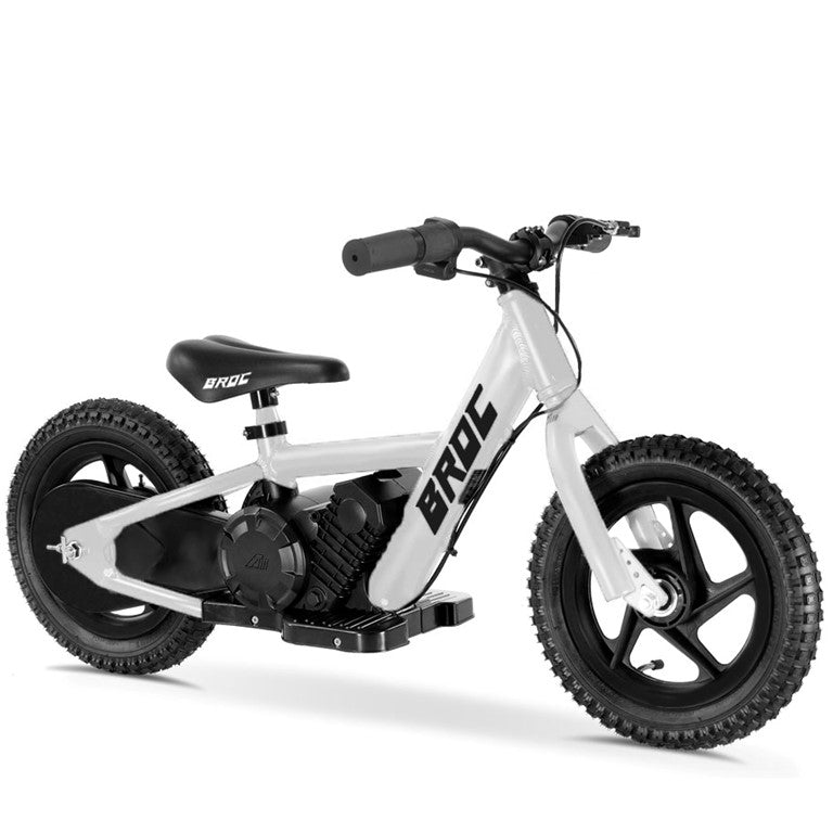 Broc Usa 12-inch Balance Kids E-Bike - White