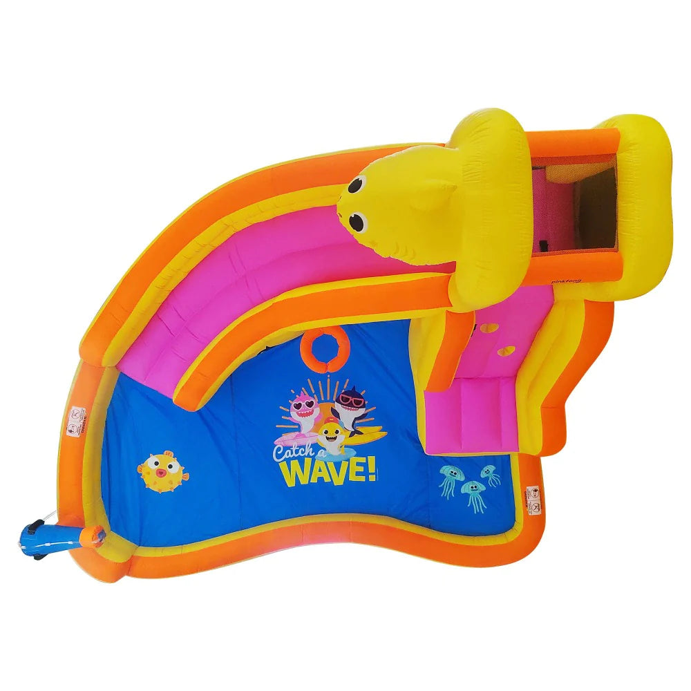 Baby Shark Outdoor Inflatable Water Slide Blower Storage Bag