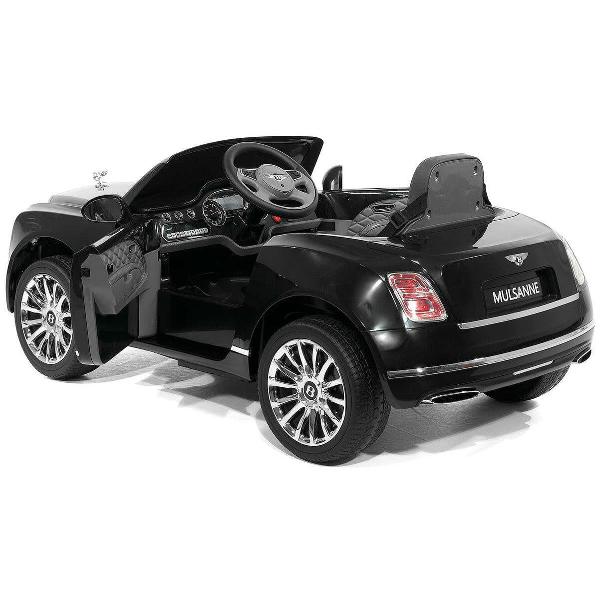 12V Bentley Mulsanne Ride On Car Parental Remote Leather Seats MP3 LED