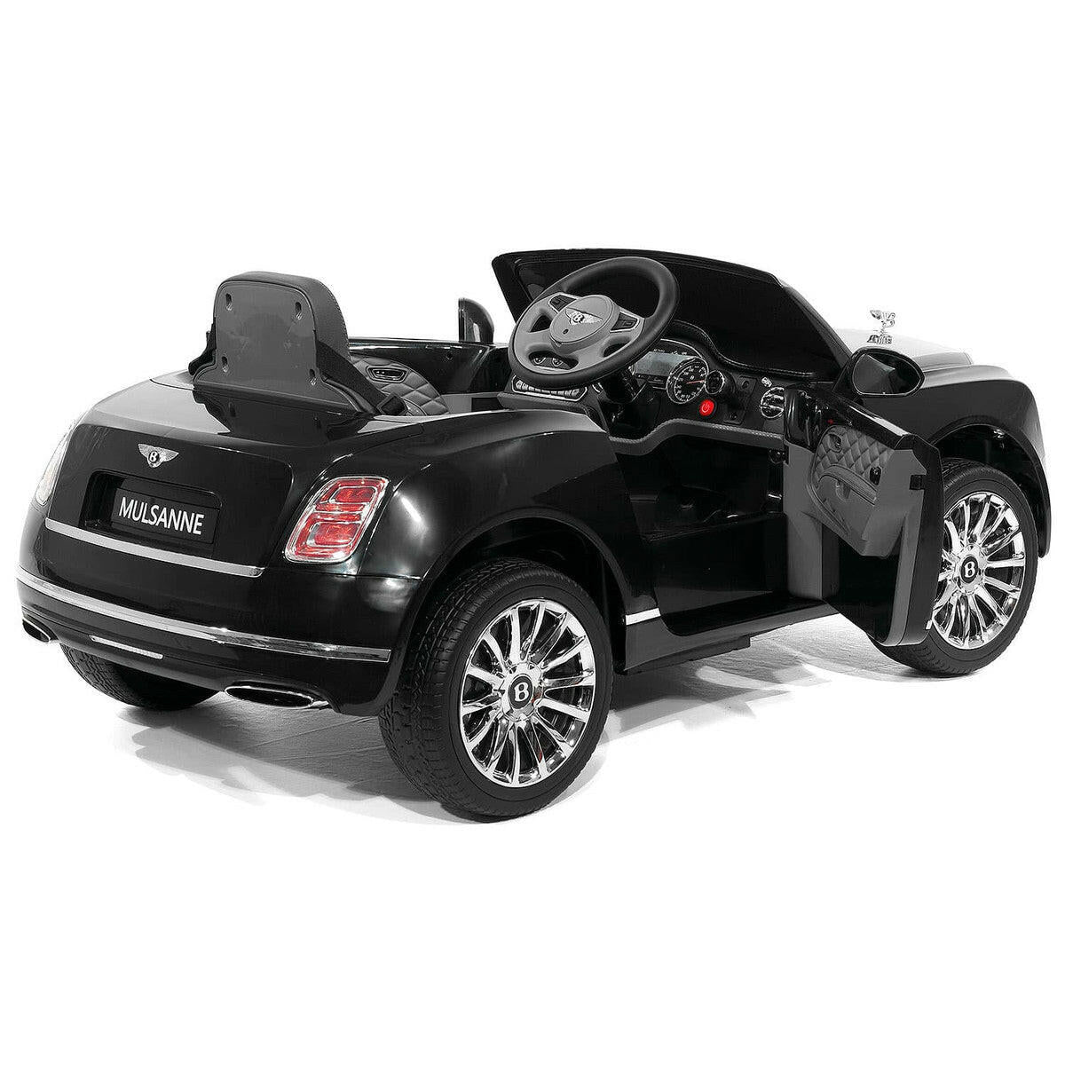 12V Bentley Mulsanne Ride On Car Parental Remote Leather Seats MP3 LED