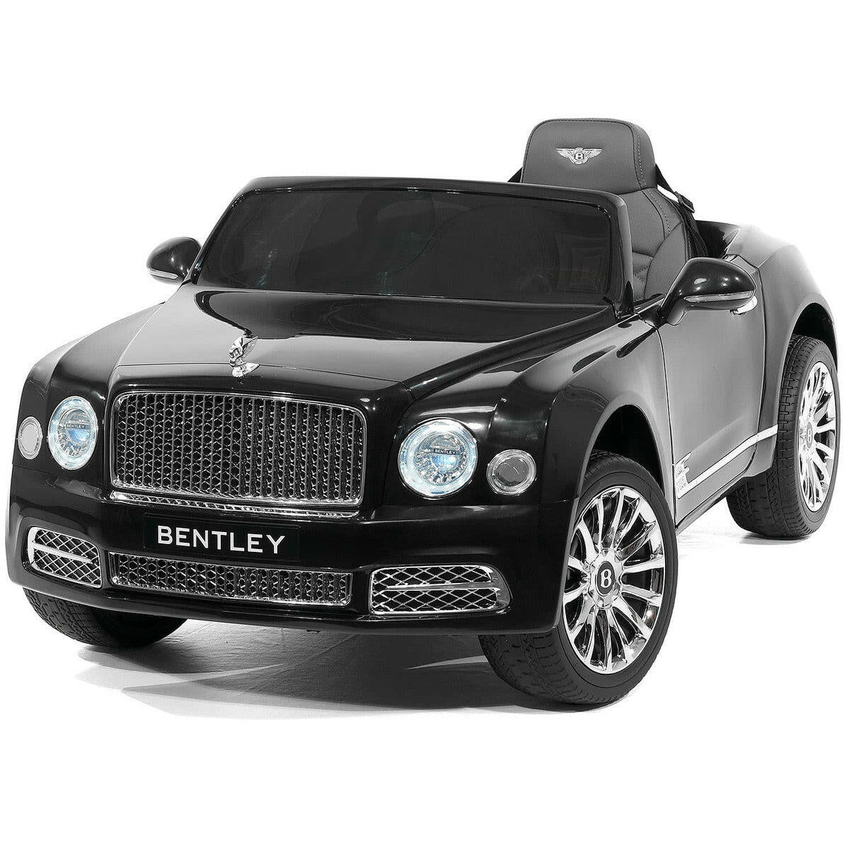 12V Bentley Mulsanne Ride On Car Parental Remote Leather Seats MP3 LED