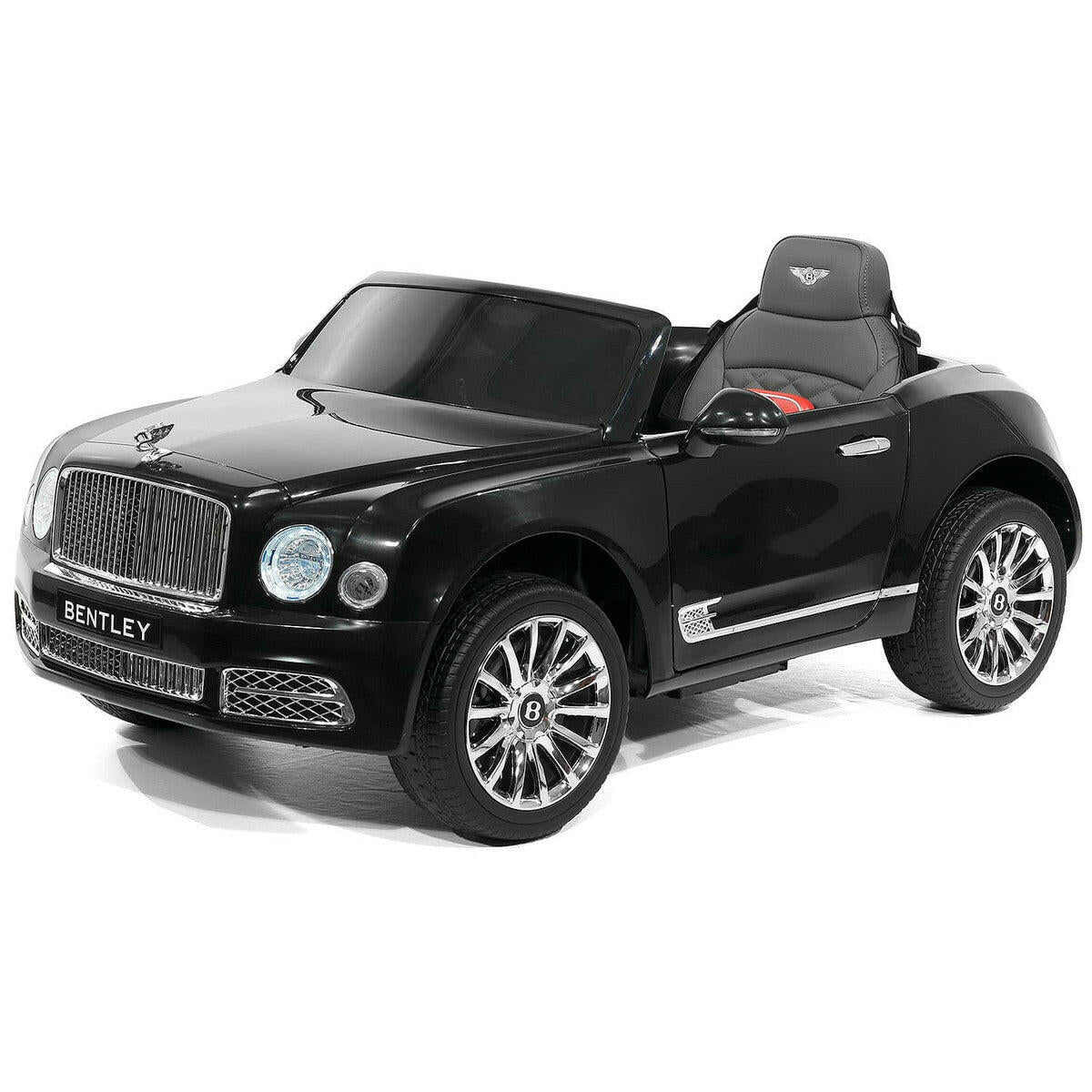 12V Bentley Mulsanne Ride On Car Parental Remote Leather Seats MP3 LED
