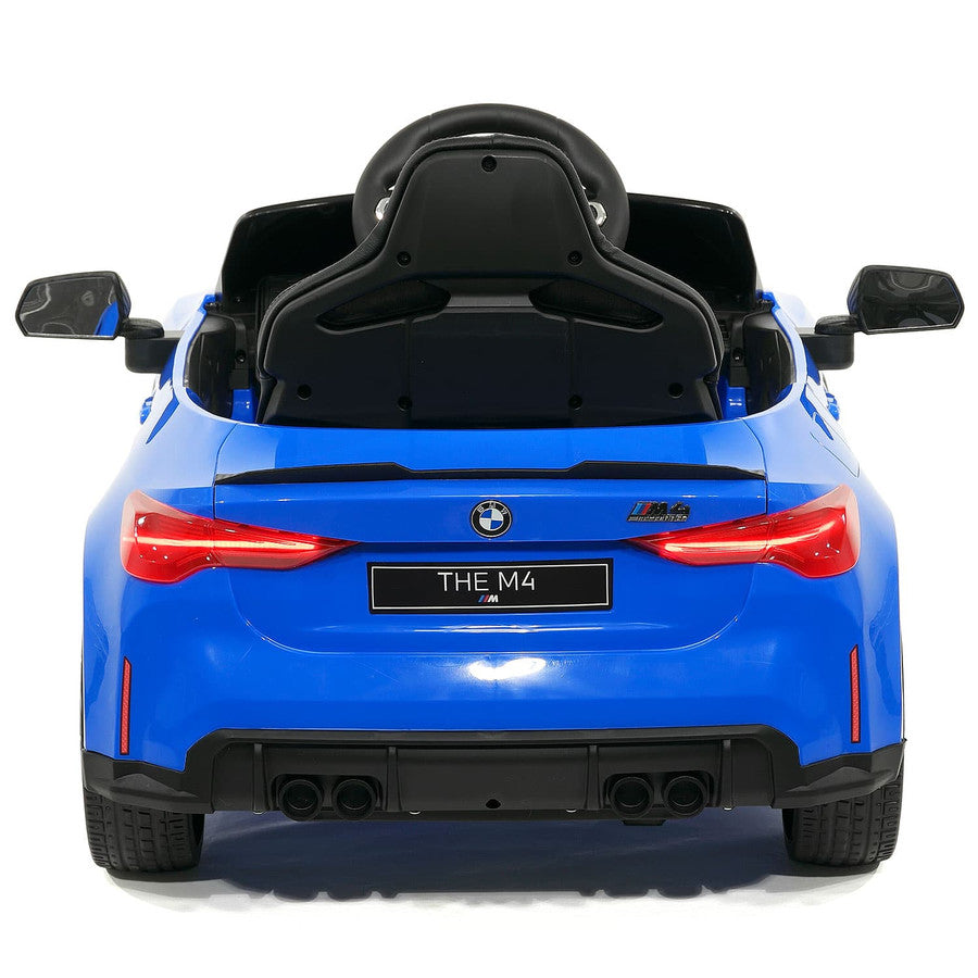 12V BMW M4 Ride On Car MP3 LED Lights Parental Remote
