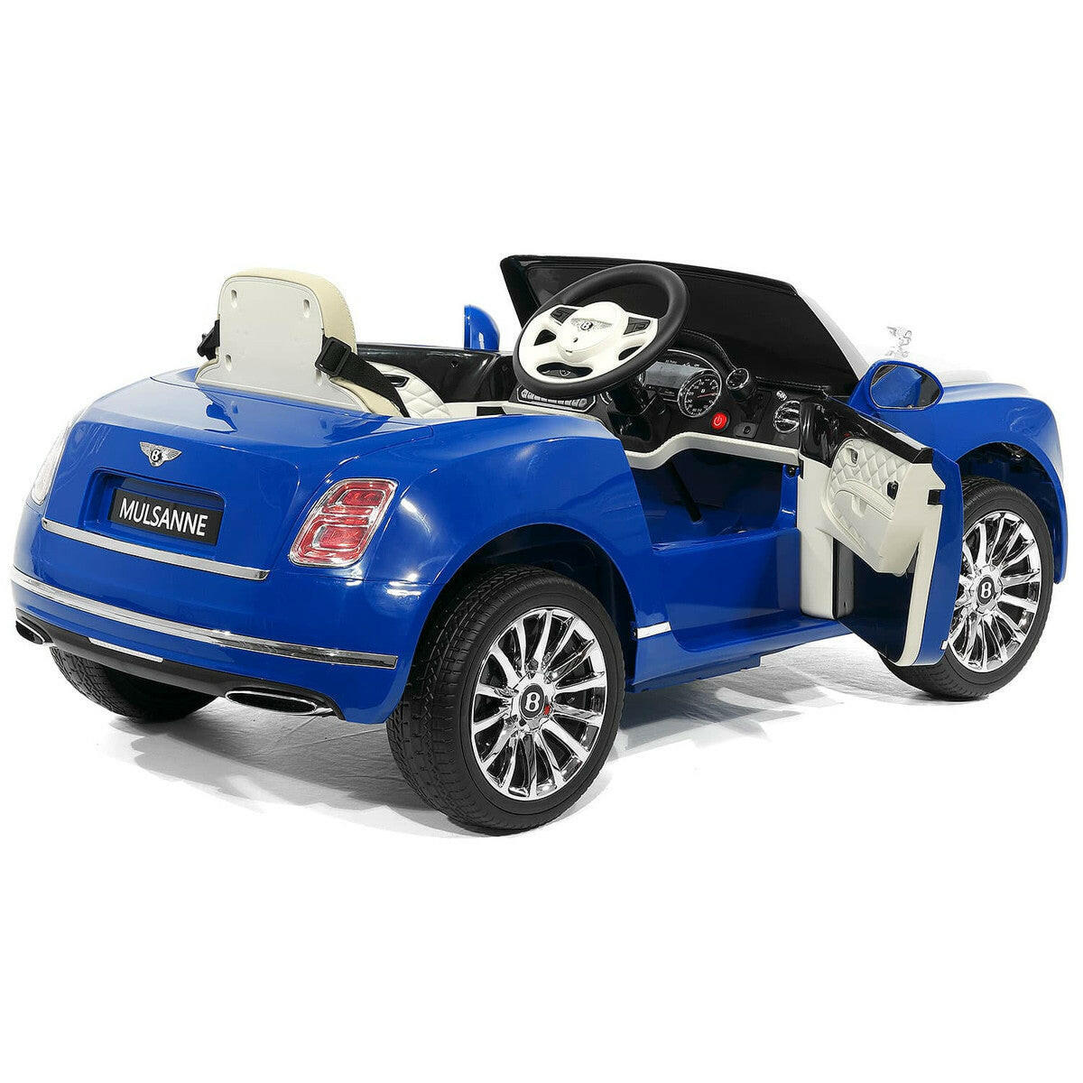 12V Bentley Mulsanne Ride On Car Parental Remote Leather Seats MP3 LED
