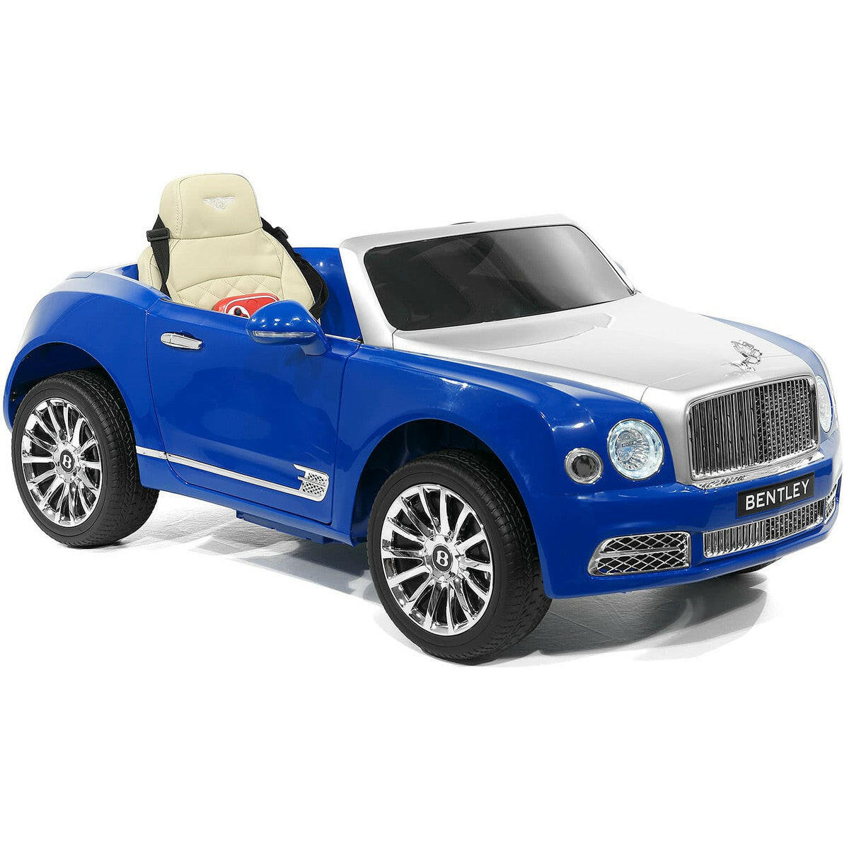 12V Bentley Mulsanne Ride On Car Parental Remote Leather Seats MP3 LED
