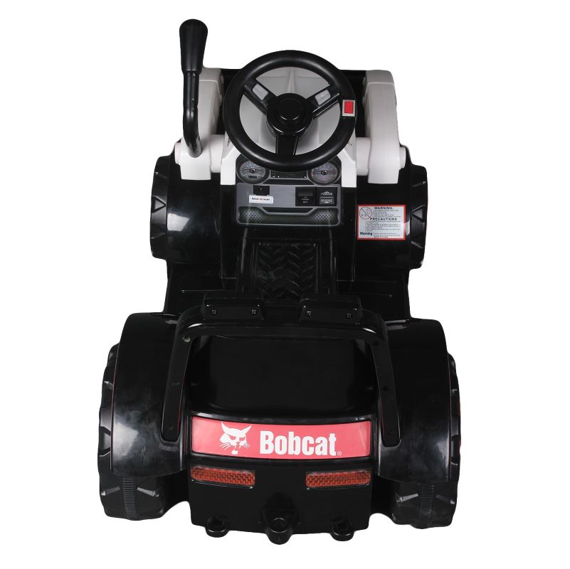 Bobcat 6V Battery Powered Ride-On Construction Tractor for Kids - Black