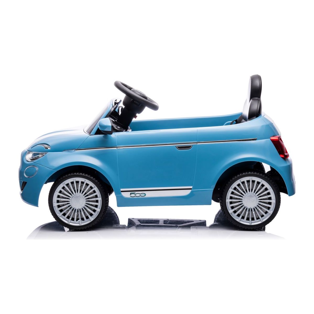 Fiat 500 12V Battery Powered Ride-On Car for Kids - Blue