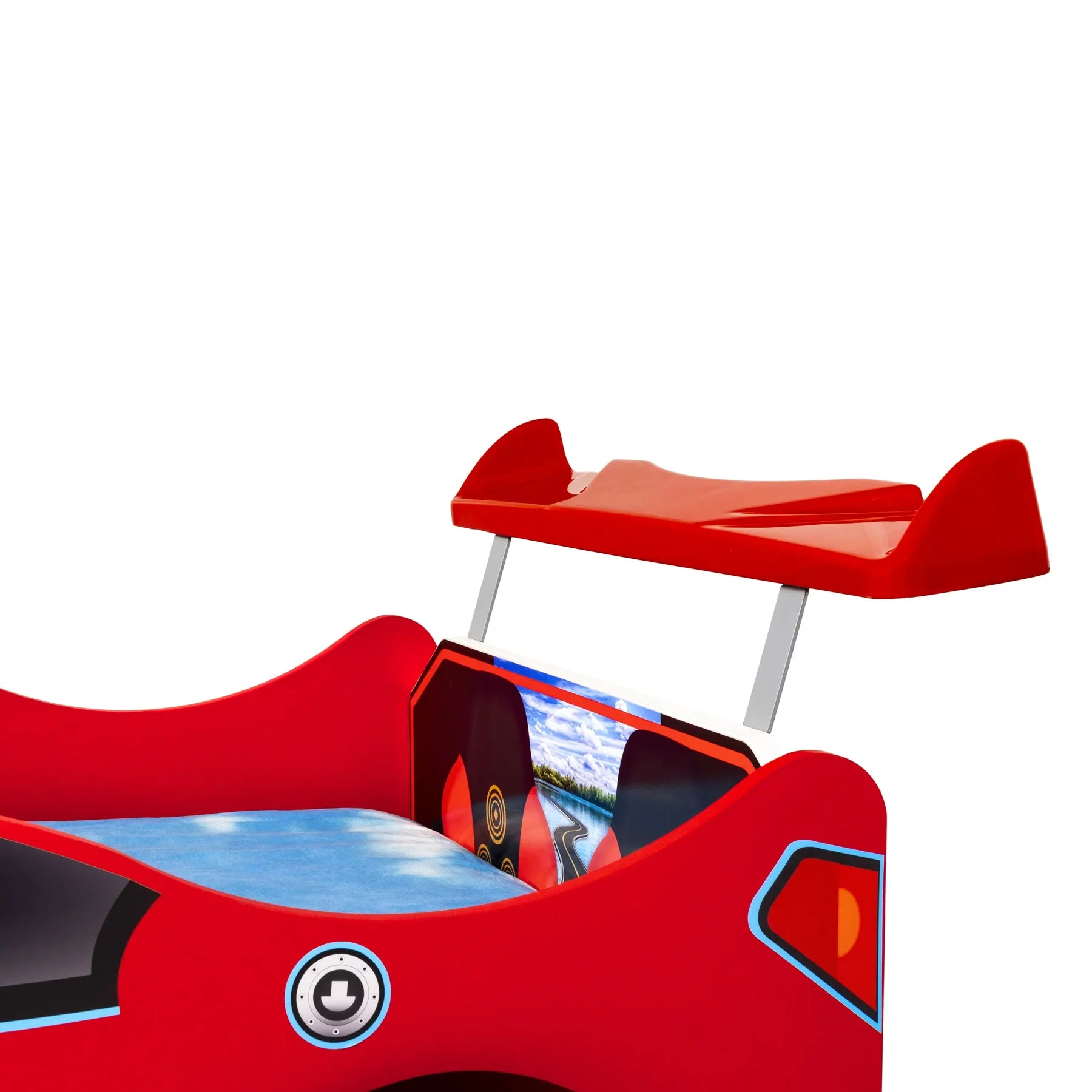 Lambo GT Toddler Car Bed Headlights Remote Control Twin Size Frame