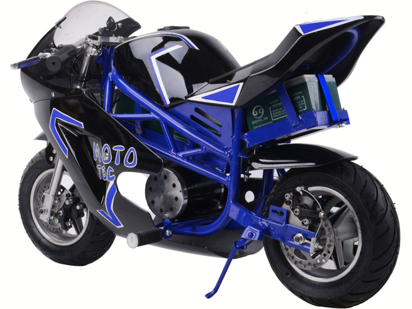 36v Mototec Kids Ride-On Pocket Bike with Kickstand