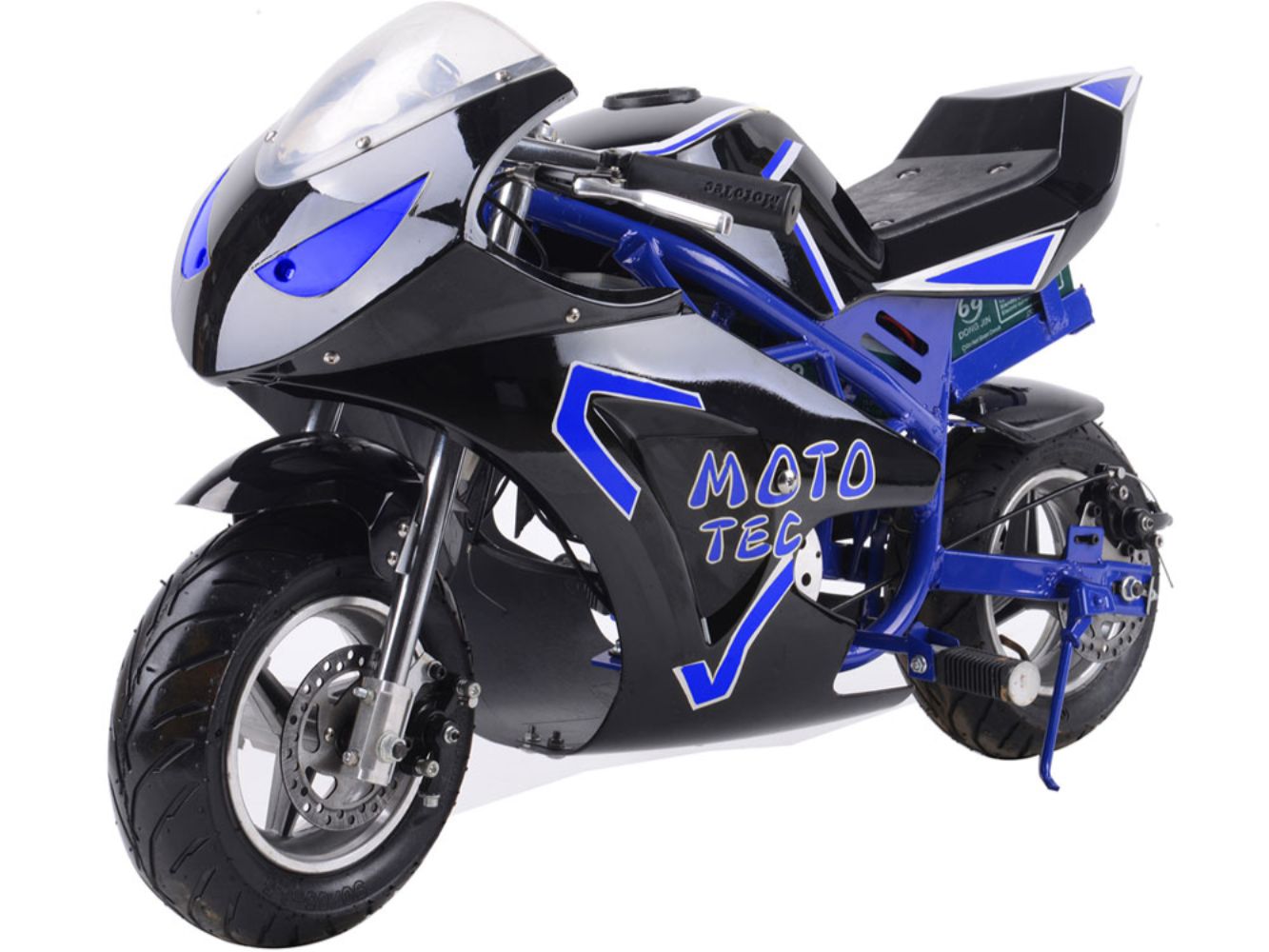 36v Mototec Kids Ride-On Pocket Bike with Kickstand