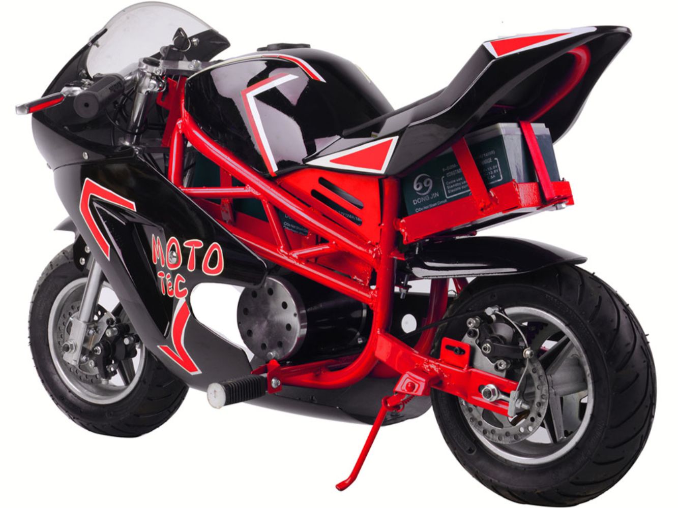 36v Mototec Kids Ride-On Pocket Bike with Kickstand
