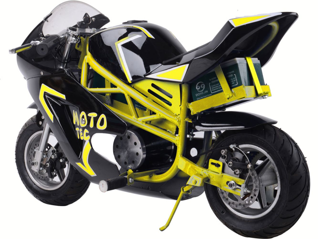 36v Mototec Kids Ride-On Pocket Bike with Kickstand