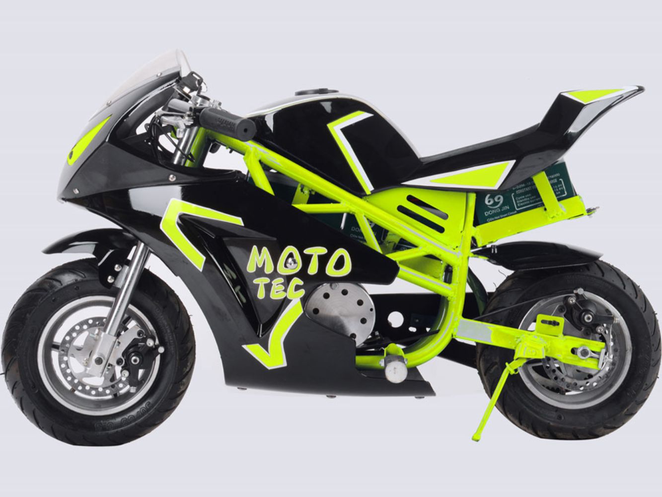 36v Mototec Kids Ride-On Pocket Bike with Kickstand