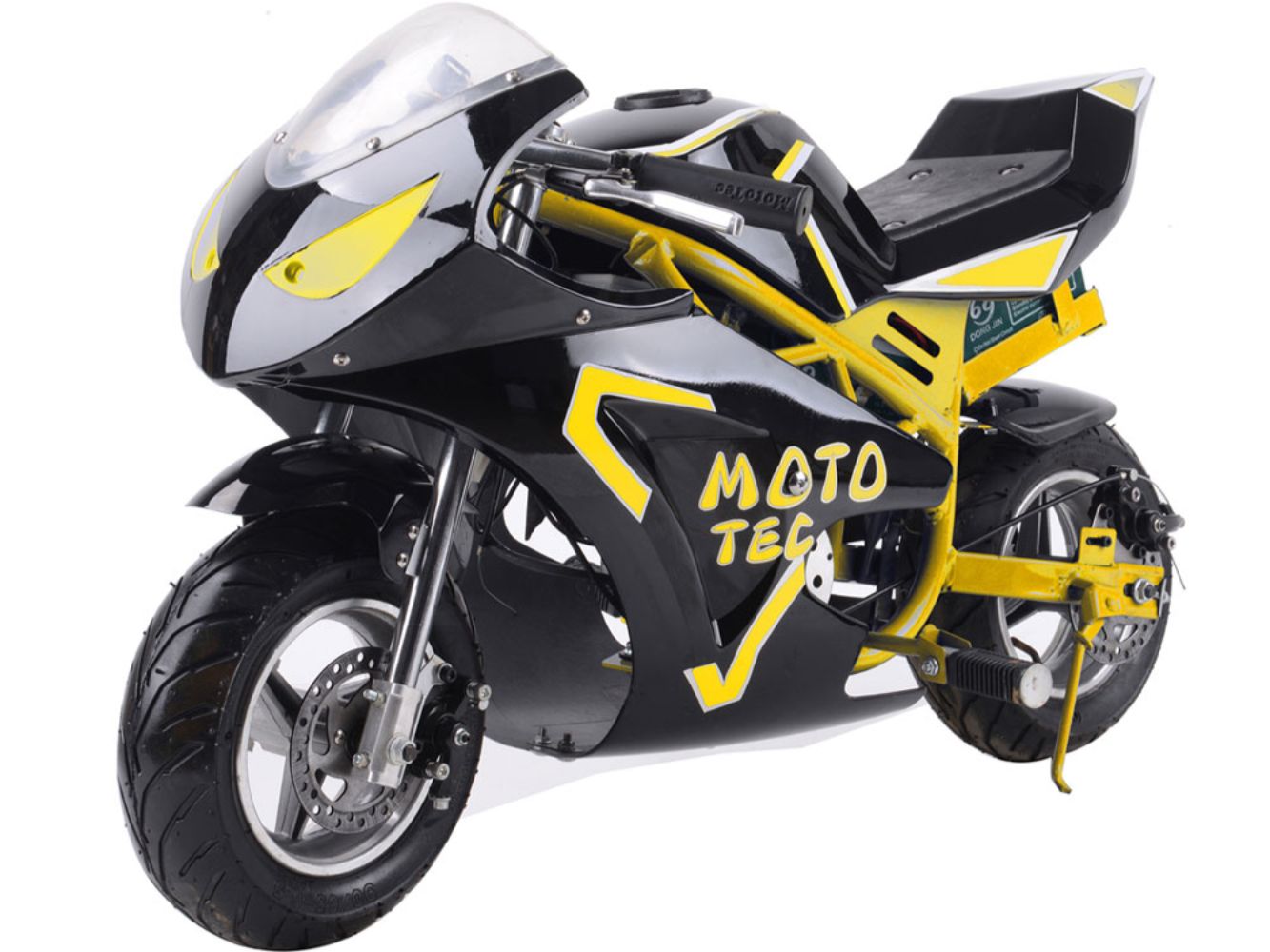 36v Mototec Kids Ride-On Pocket Bike with Kickstand