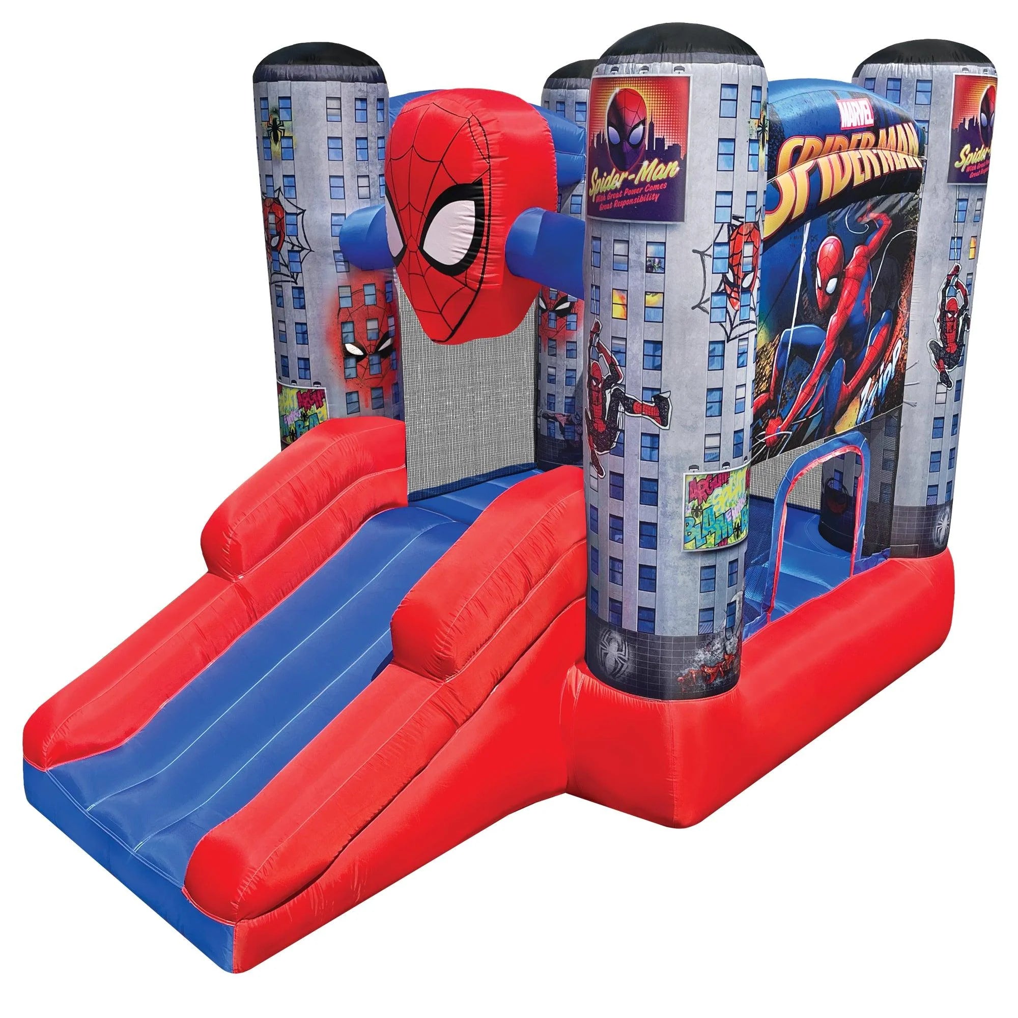 Marvel Spider-Man Inflatable Bounce House Slide Ball Pit
