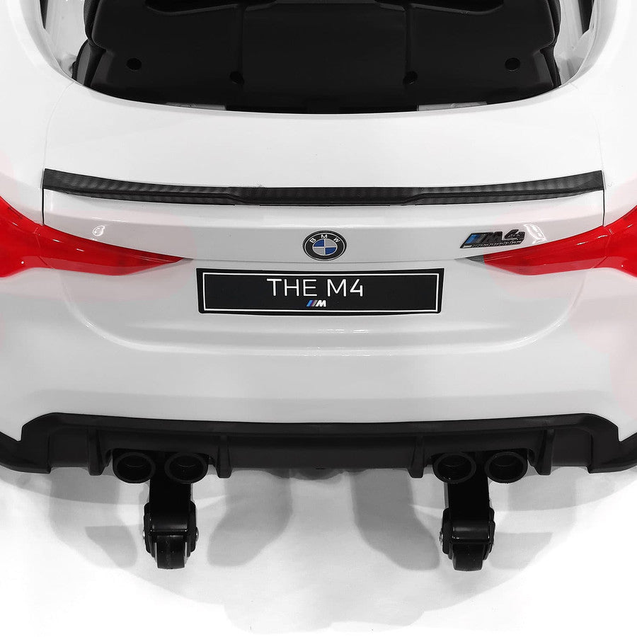 12V BMW M4 Ride On Car MP3 LED Lights Parental Remote