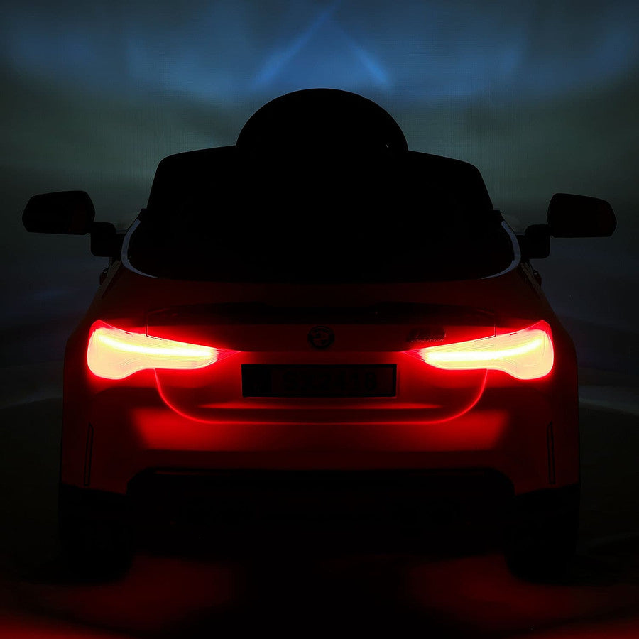 12V BMW M4 Ride On Car MP3 LED Lights Parental Remote