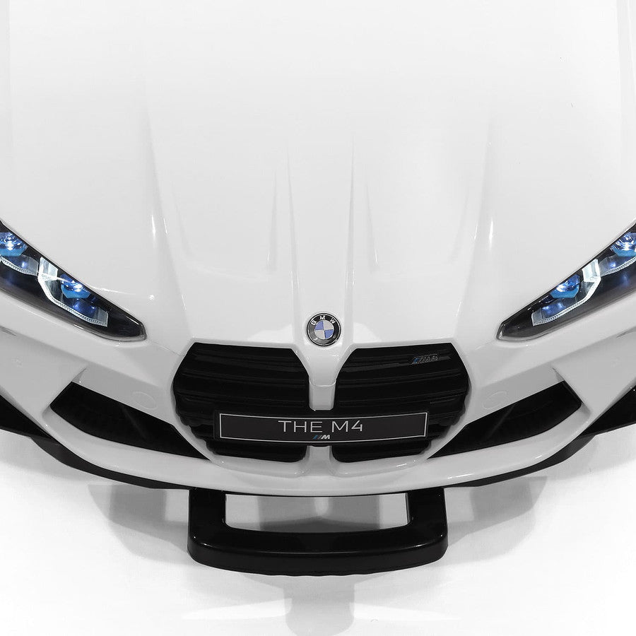 12V BMW M4 Ride On Car MP3 LED Lights Parental Remote