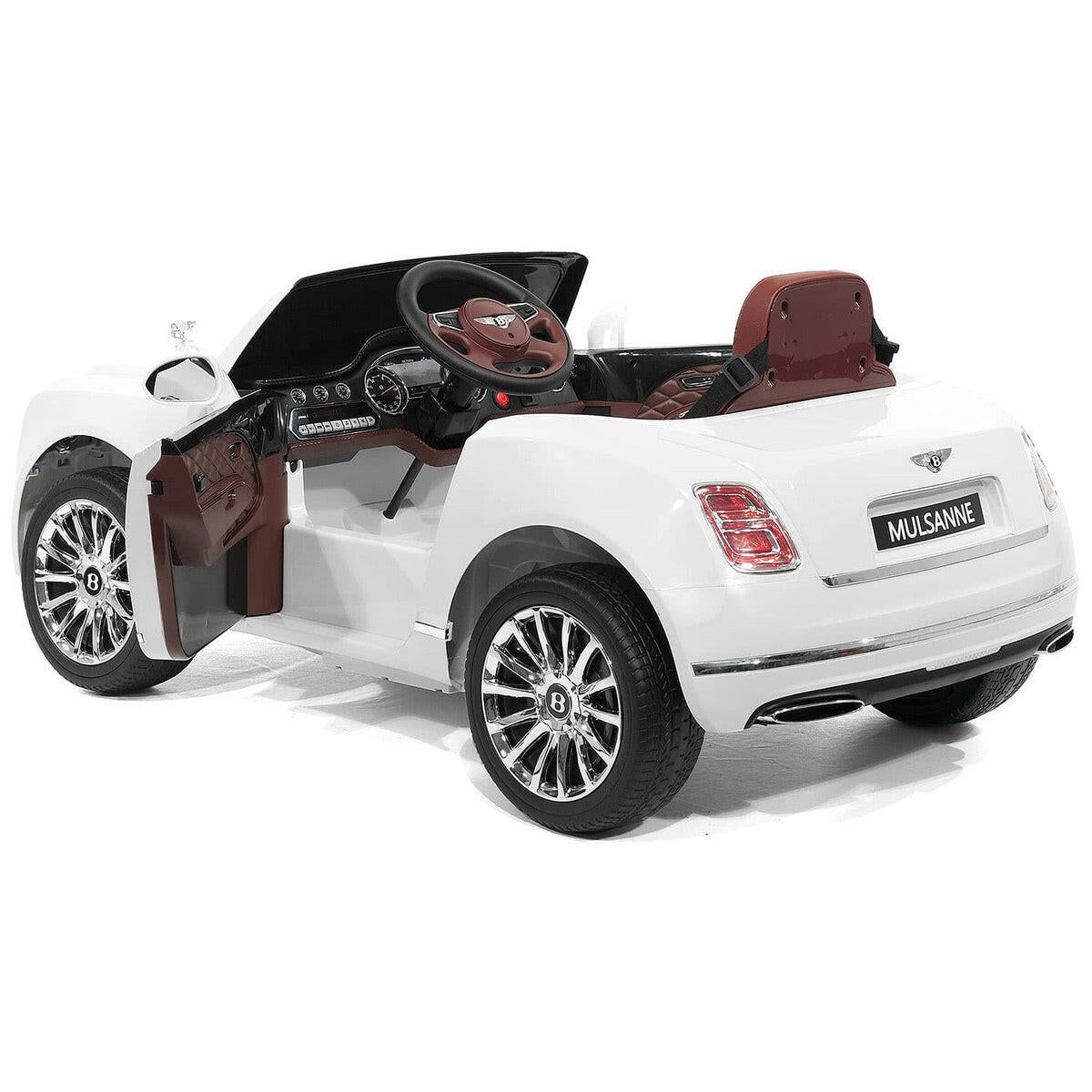 12V Bentley Mulsanne Ride On Car Parental Remote Leather Seats MP3 LED