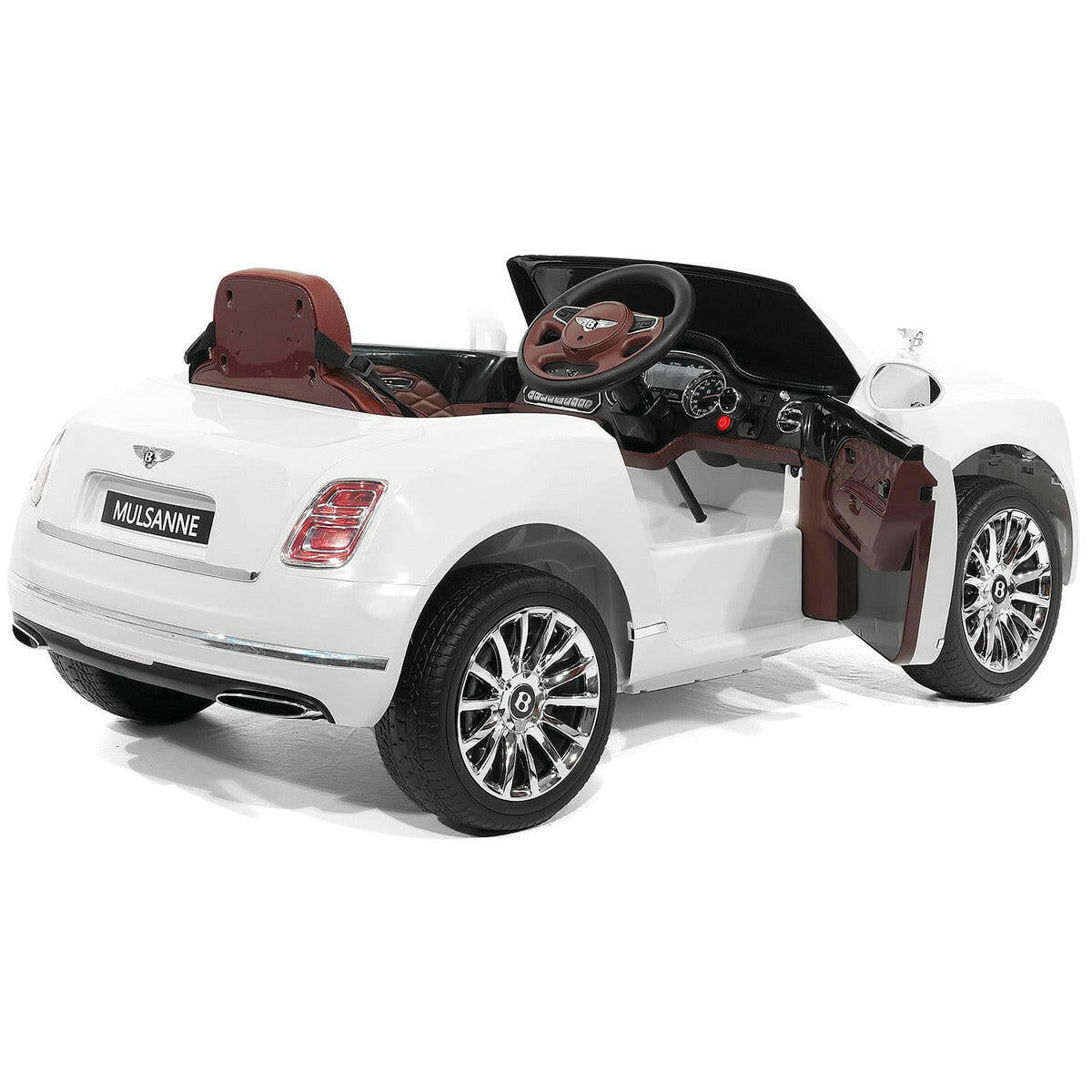 12V Bentley Mulsanne Ride On Car Parental Remote Leather Seats MP3 LED