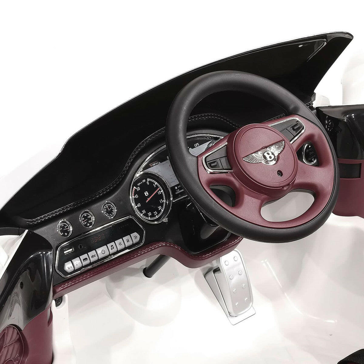 12V Bentley Mulsanne Ride On Car Parental Remote Leather Seats MP3 LED
