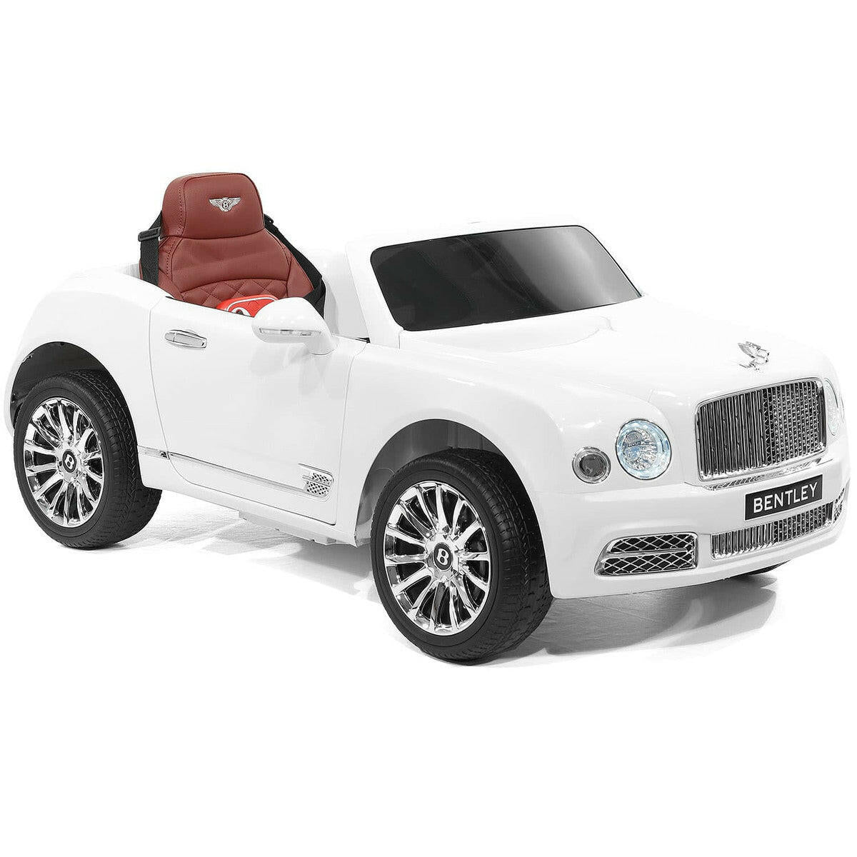 12V Bentley Mulsanne Ride On Car Parental Remote Leather Seats MP3 LED