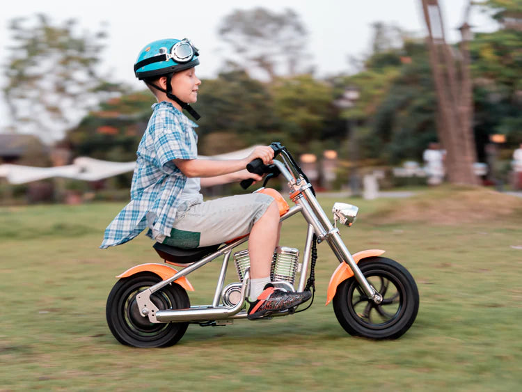 Mini Kids Electric Chopper 24V Cruiser Mach 12 Chrome Plus