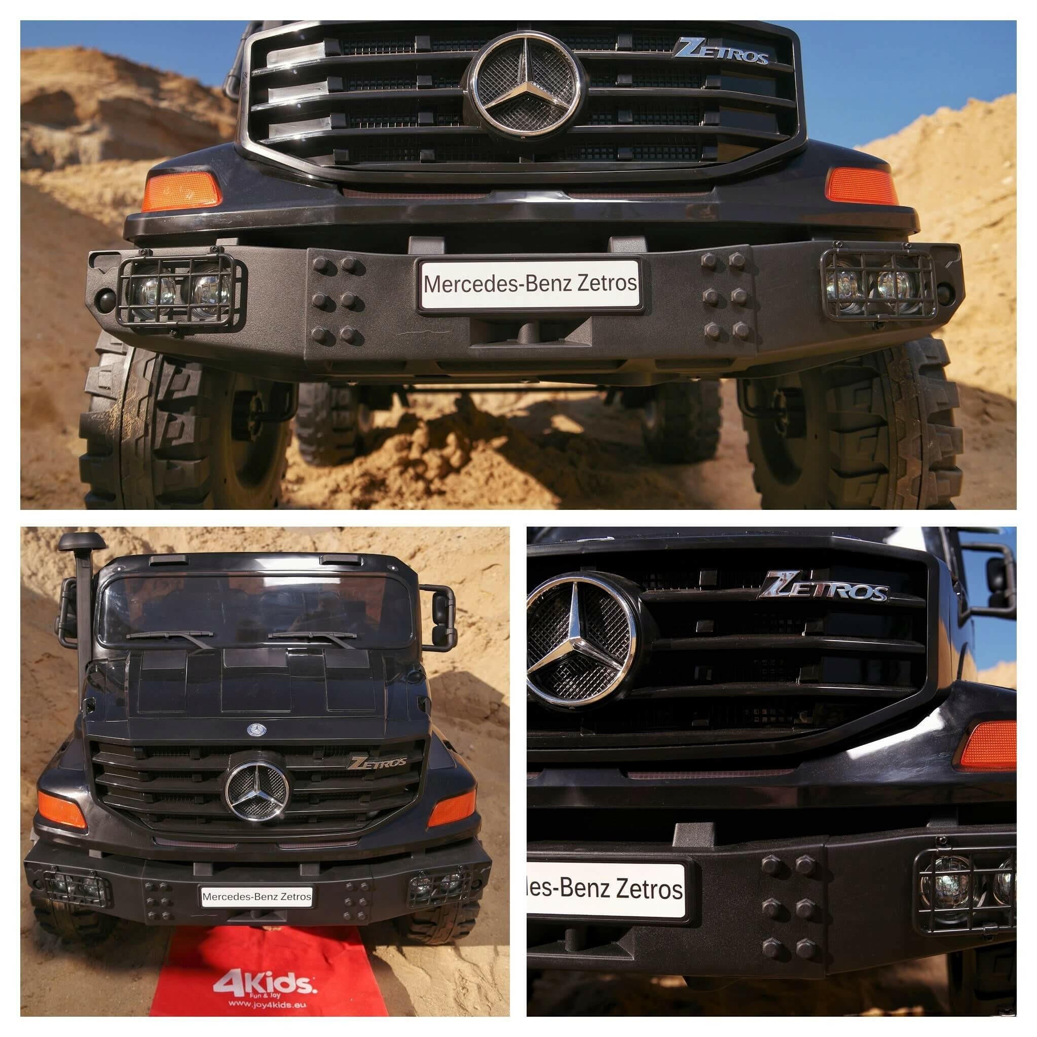 24V Mercedes Kids Zetros Ride-On Electric with Parental Remote, MP3, Leather Seats, Trunk Space - Kids Eye Candy