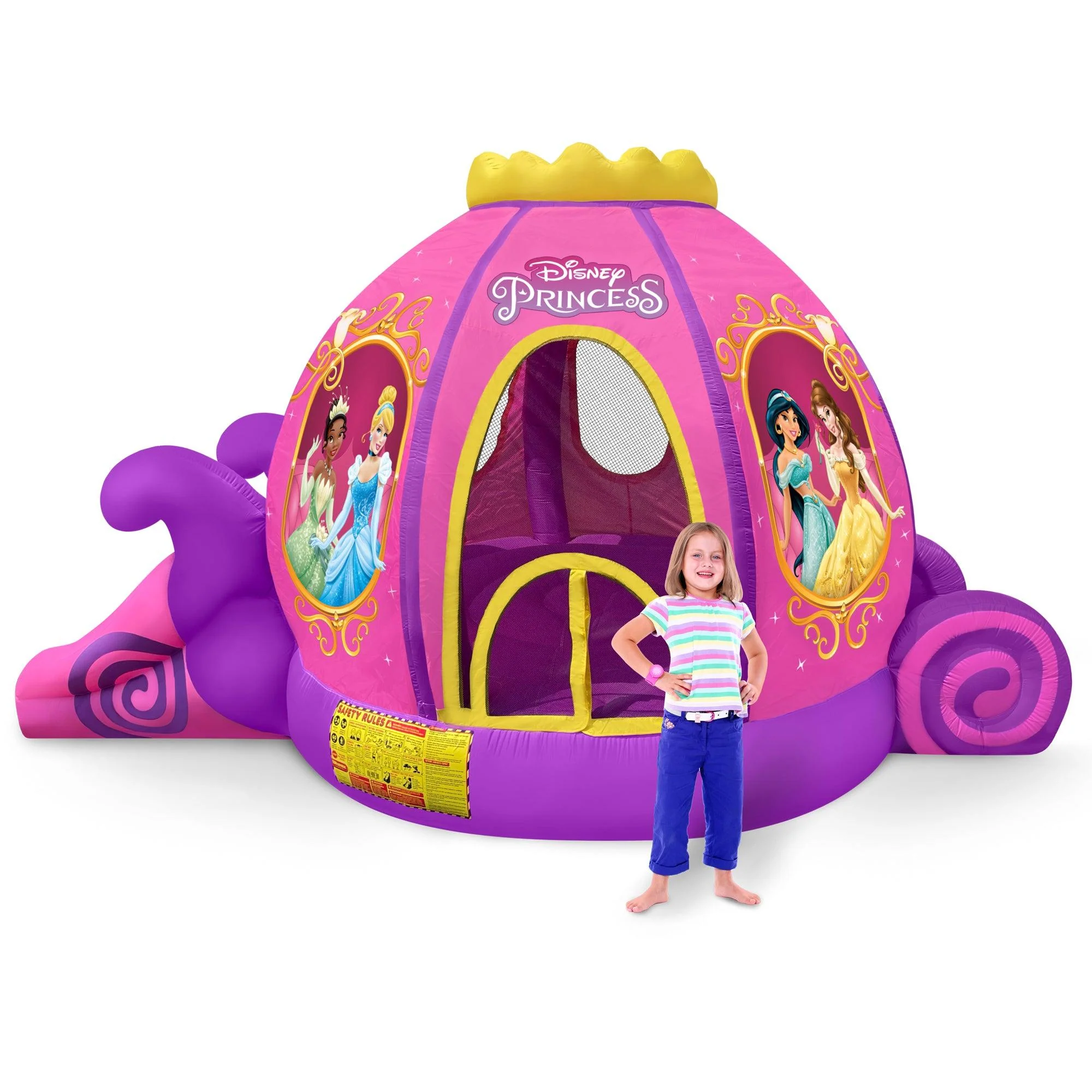 Disney Princess Inflatable Bounce House, Indoors, Outdoors, Ball Pit