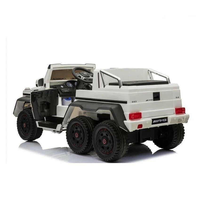 24V Mercedes G63 Ride-On Six Wheel Drive with Parent Remote MP3 LED Wheels - Kids Eye Candy