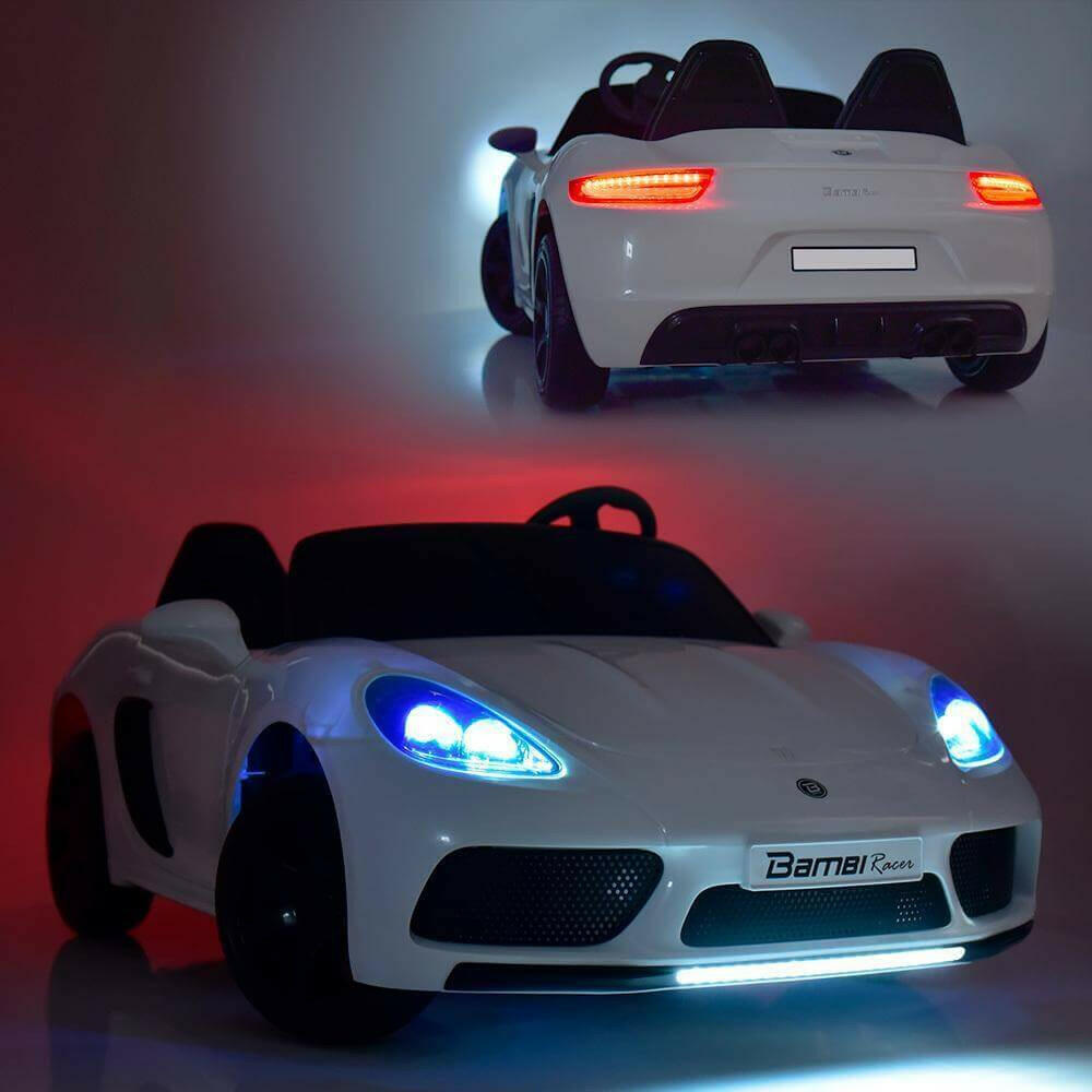 24V Licensed Kids Luxury Super Car Panamera Two-Seater 180W Remote Control Bluetooth MP3 - Kids Eye Candy