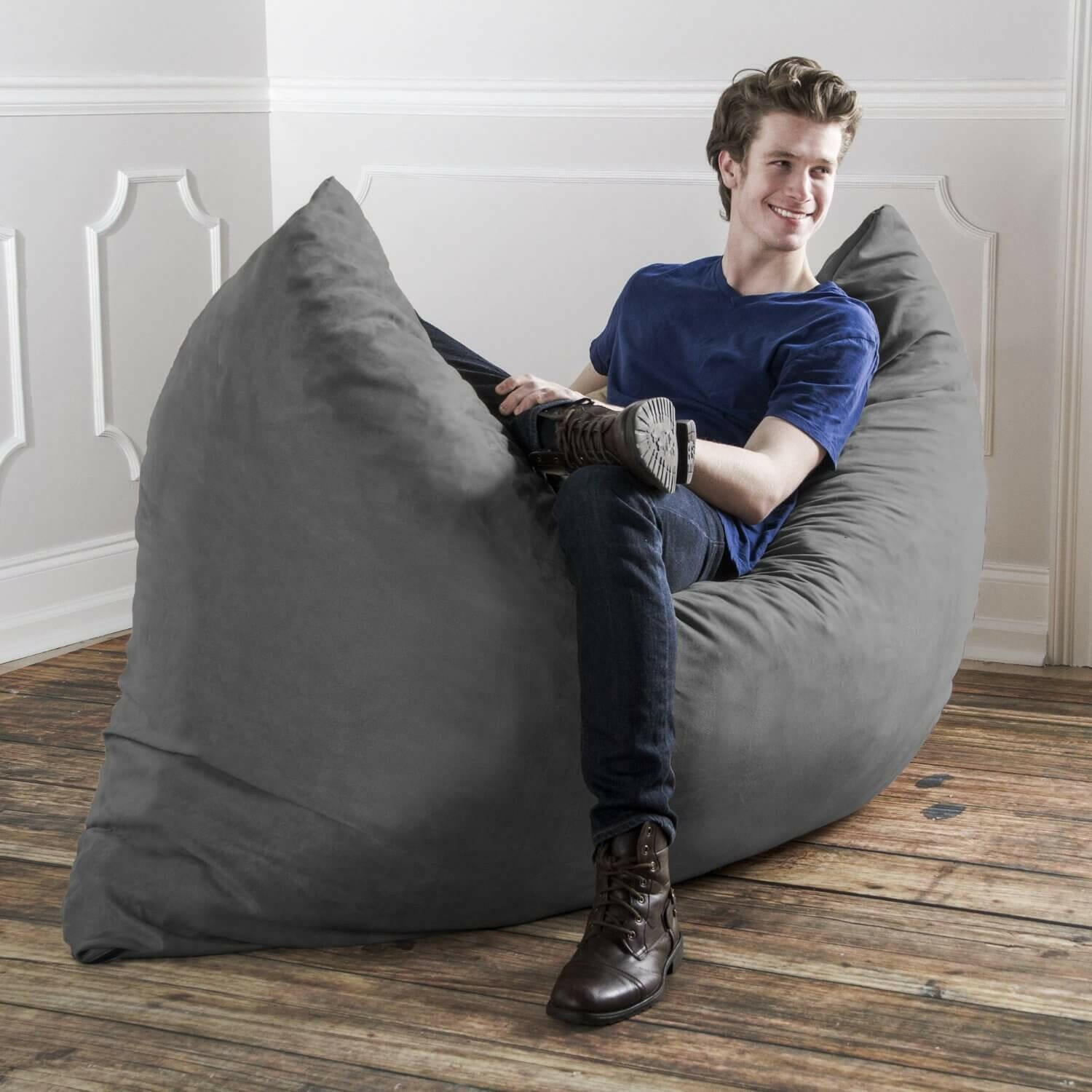 Giant Kids Bean Bag Gaming Lounger Chair 5.5' Made in USA - Kids Eye Candy
