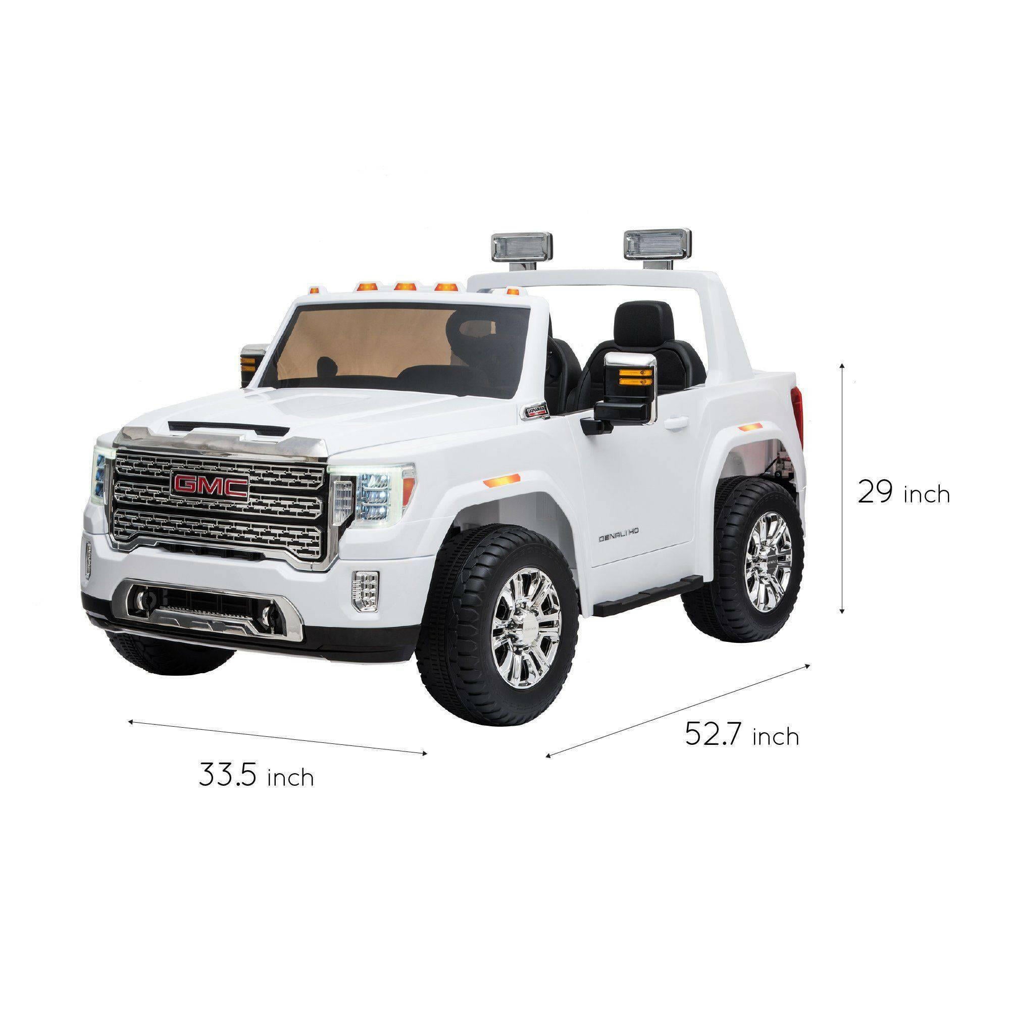 12V GMC Denali Ride on Car 2 Seaters with parental remote control - Dti Direct USA