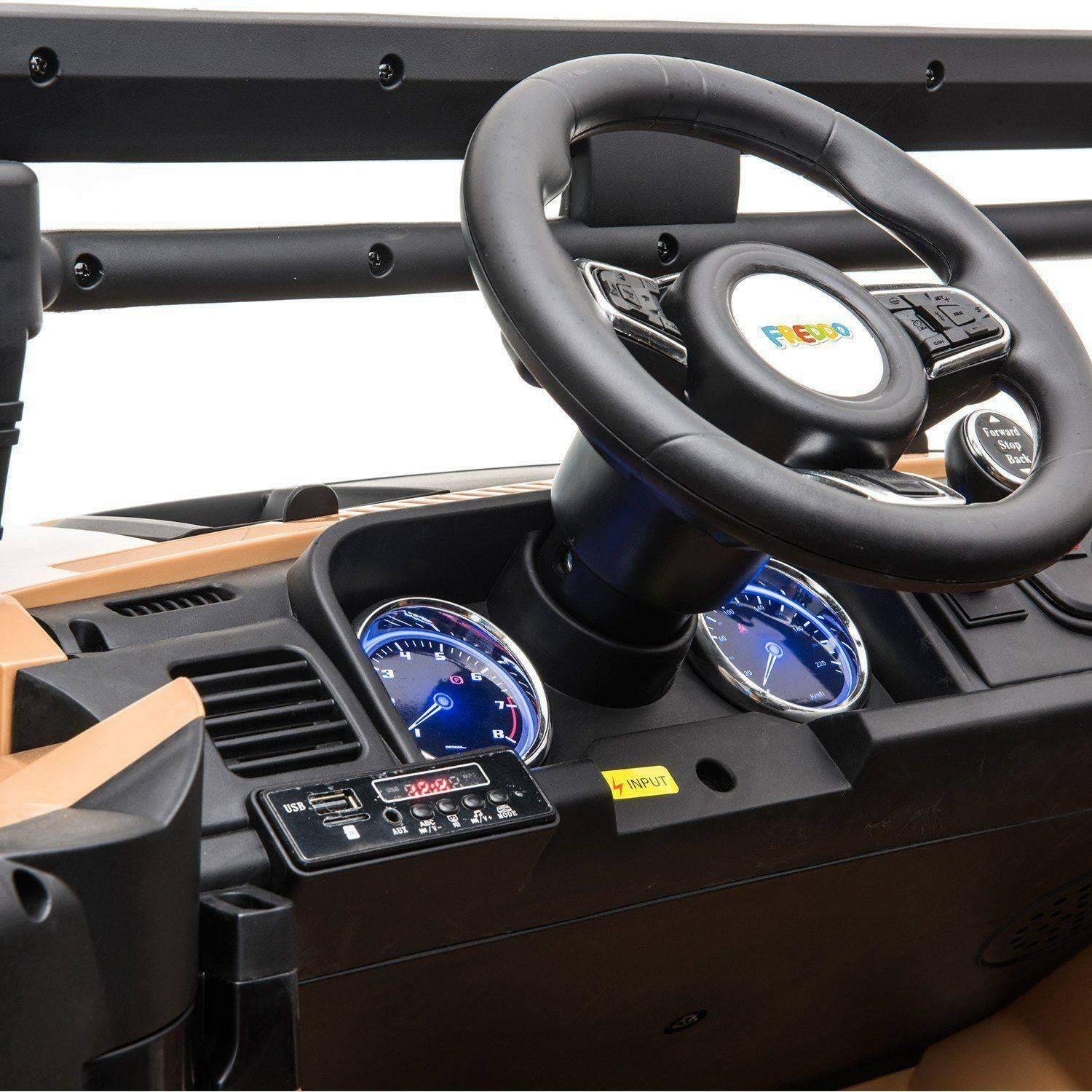 12V Off Road 2 Seater Ride on Truck with Parental Remote Control for 3-8 Years - Dti Direct USA