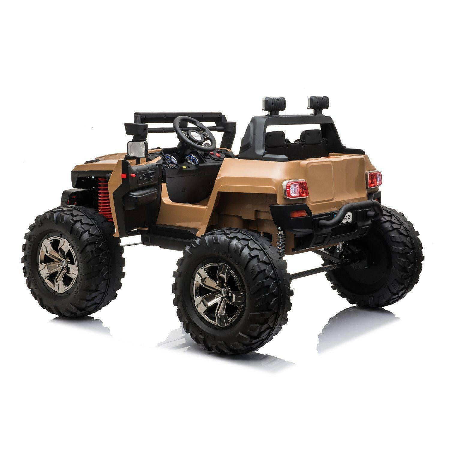 12V Off Road 2 Seater Ride on Truck with Parental Remote Control for 3-8 Years - Dti Direct USA