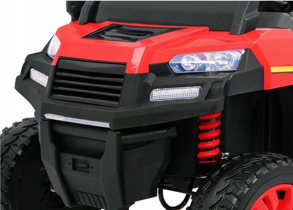 Tractor 24V Ride-On Two-Seater Ride-On Six Wheel Drive with Parental Remote MP3 LED Headlights - Kids Eye Candy