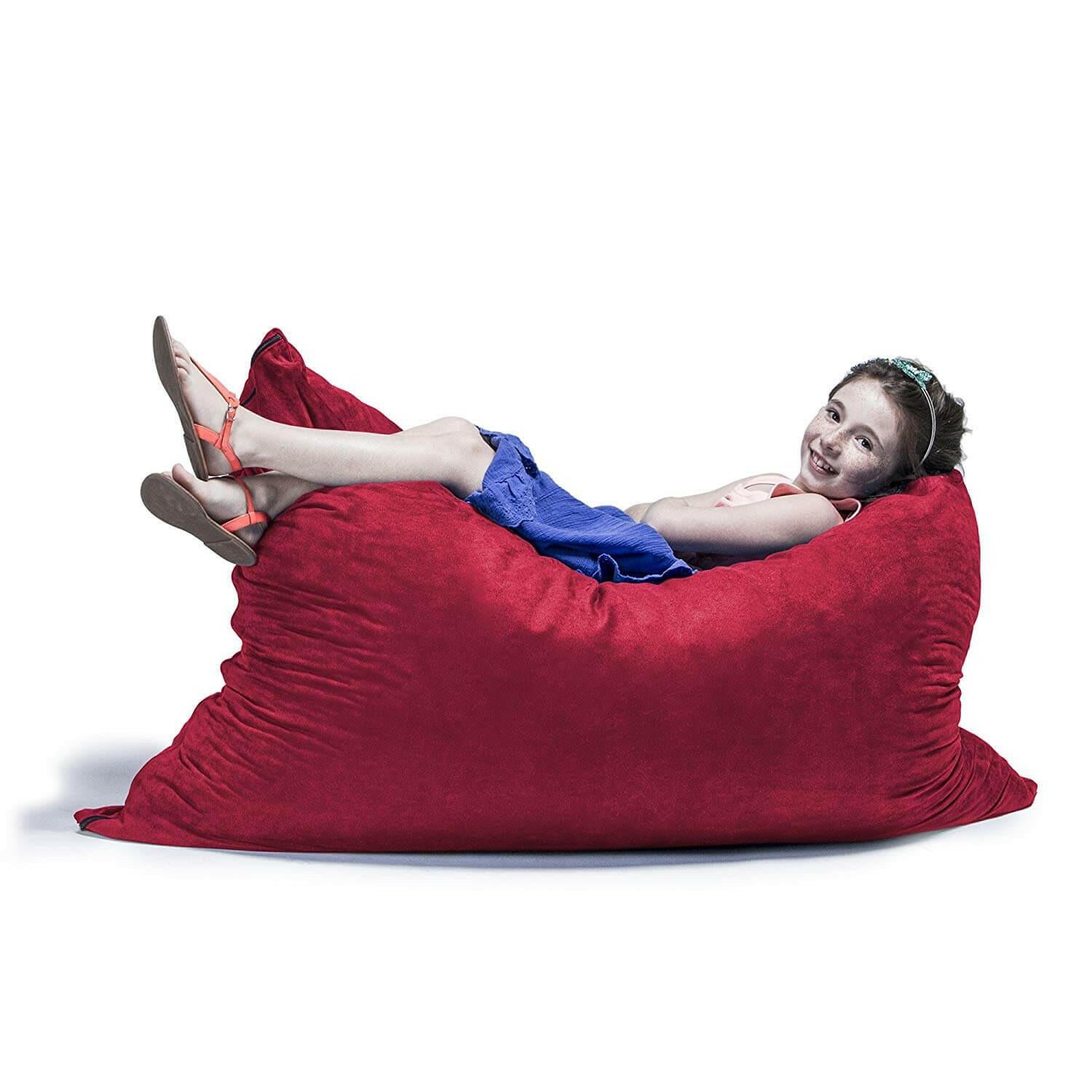 Bean Bag Kids Lounge Chair Pillow 3.5' Made in USA - Kids Eye Candy