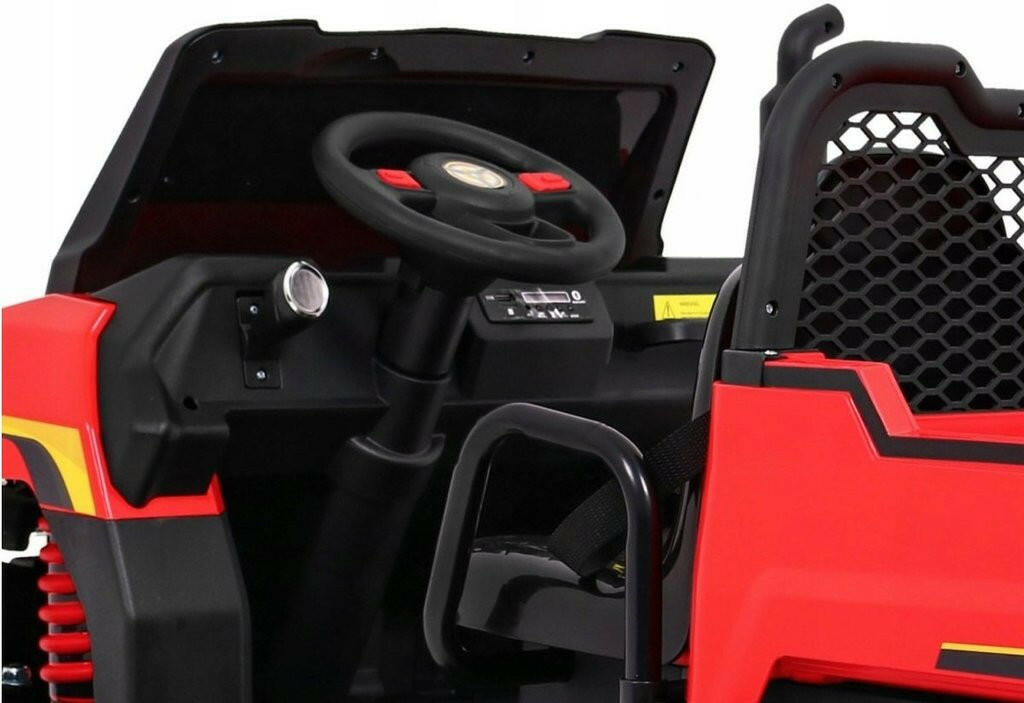 Tractor 24V Ride-On Two-Seater Ride-On Six Wheel Drive with Parental Remote MP3 LED Headlights - Kids Eye Candy