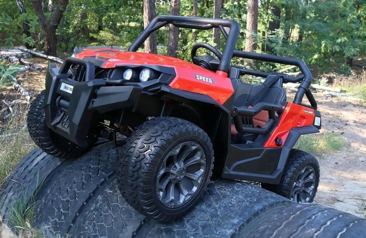 24V Buggy UTV Speed Ride-On Car All Terrain Kids Two-Seater w/ Parental Remote LED Lights - Kids Eye Candy