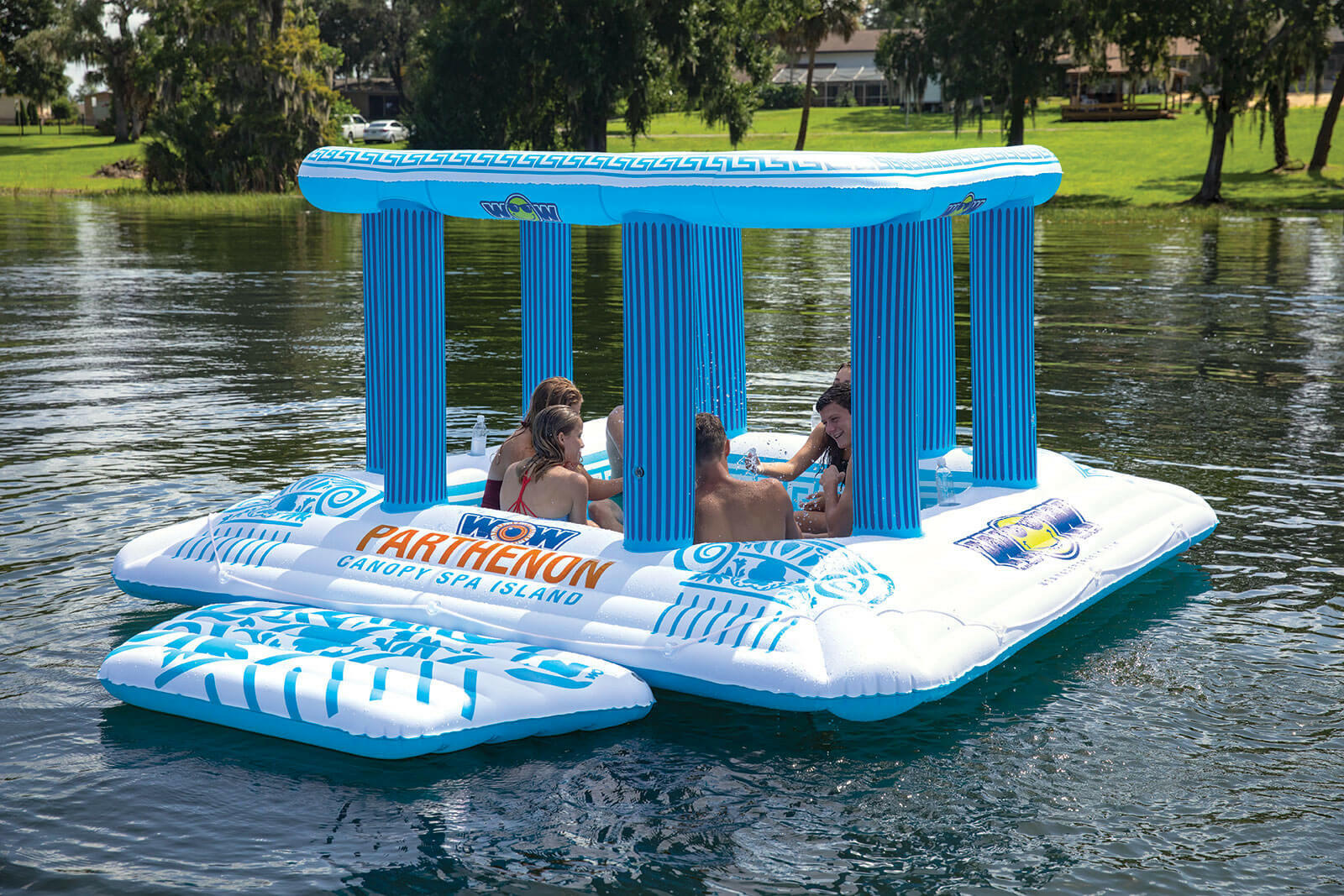 Parthenon Canopy 8-person Water Floating Island - Kids Eye Candy