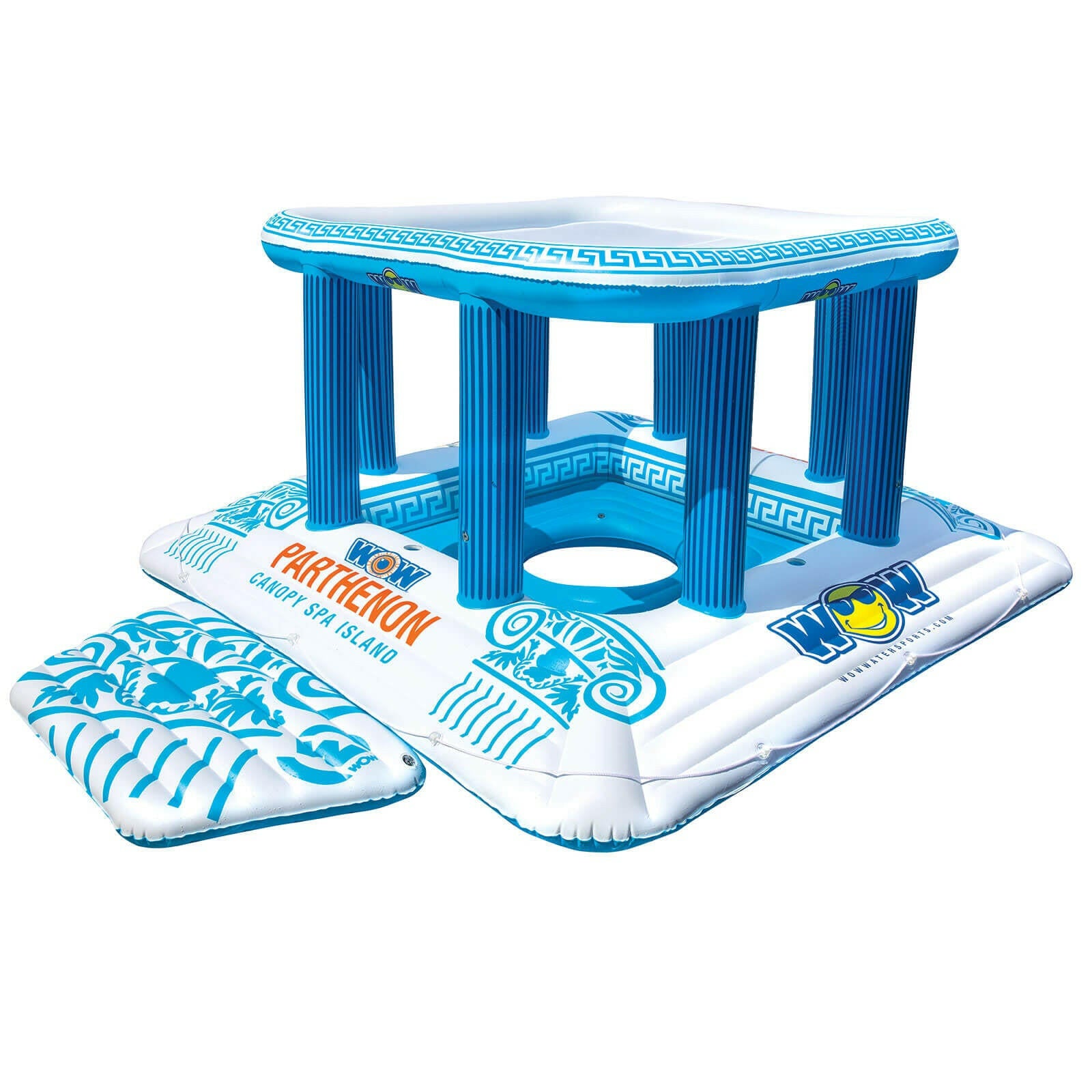 Parthenon Canopy 8-person Water Floating Island - Kids Eye Candy