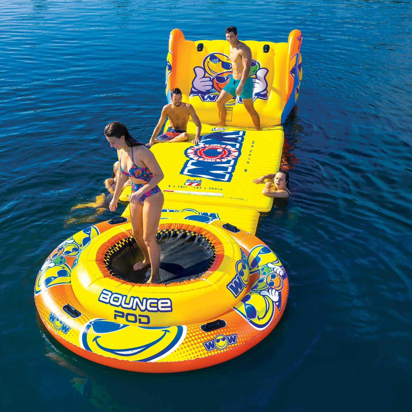 Water Bounce Pod Floating Jump Station - Kids Eye Candy