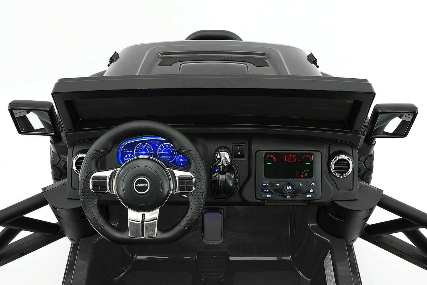 Police Truck Kids 12V Ride-On SUV Two-Seater with Parental Remote, MP3, LED Lights - Kids Eye Candy