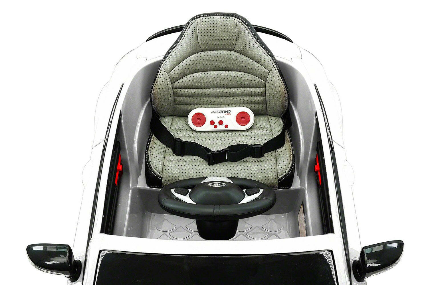 Mercedes Kids 12V C63S Ride-On Car w/ Parental Remote, MP3, Leather Seats, LED Lights - Kids Eye Candy