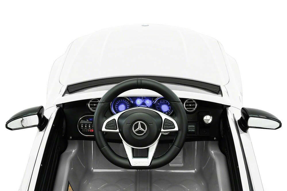 Mercedes Kids 12V C63S Ride-On Car w/ Parental Remote, MP3, Leather Seats, LED Lights - Kids Eye Candy