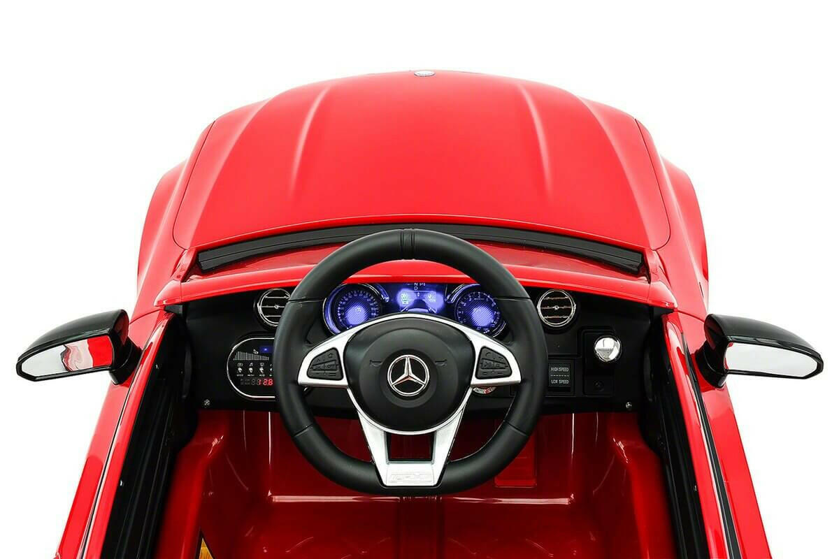 Mercedes Kids 12V C63S Ride-On Car w/ Parental Remote, MP3, Leather Seats, LED Lights - Kids Eye Candy